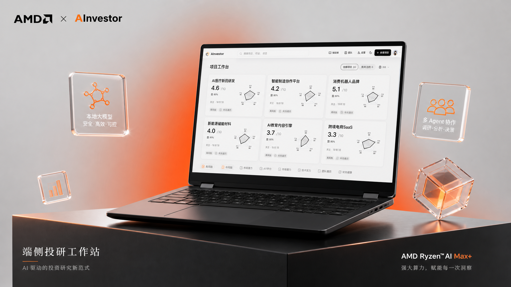 AMD × AInvestor 端侧投研工作站